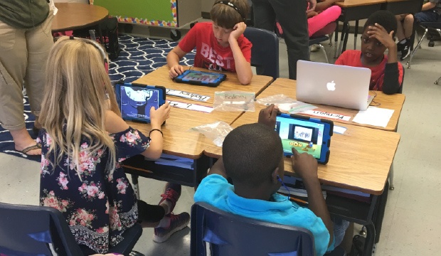 Students using eSpark at Piedmont Elementary